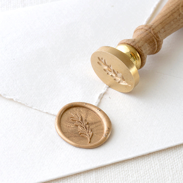 OLIVE BRANCH - OVAL WAX SEAL STAMP
