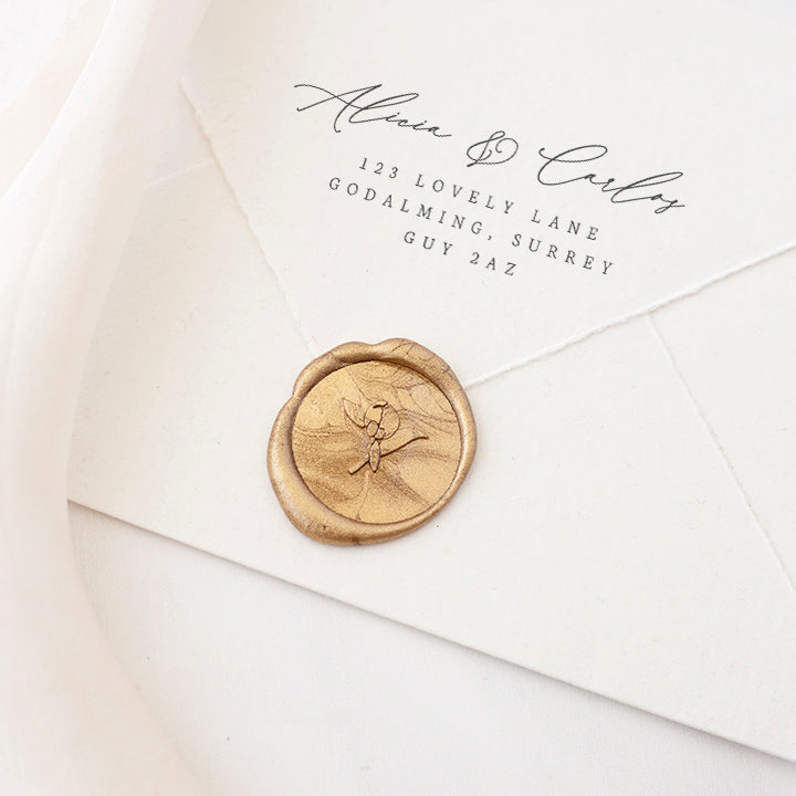 PEONY BUD - SELF-ADHESIVE WAX SEALS