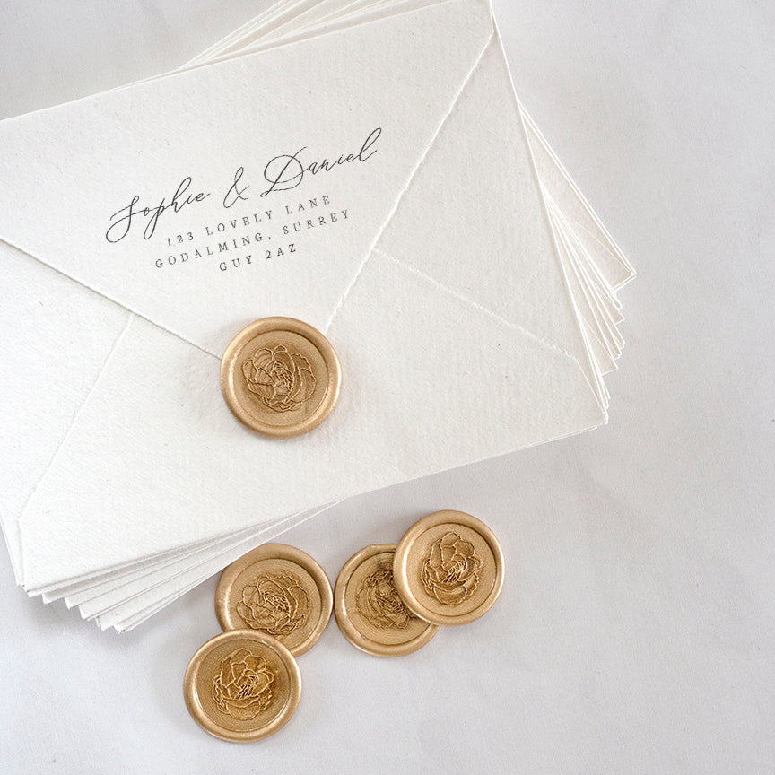 PEONY - SELF-ADHESIVE WAX SEALS