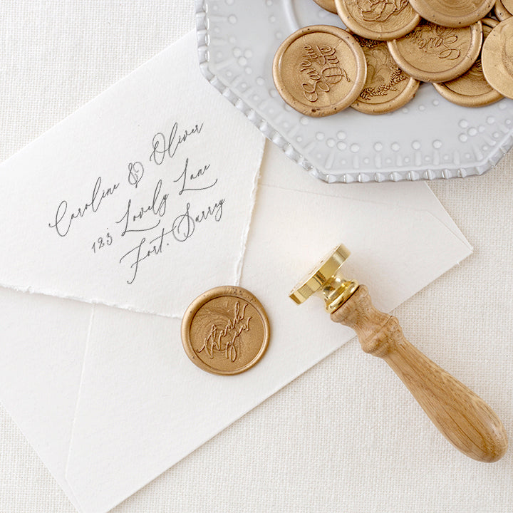 SCRIPT THANK YOU - WAX SEAL STAMP