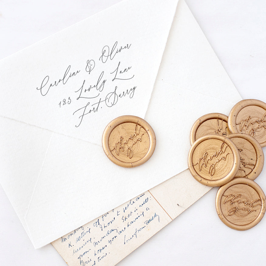 THANK YOU - SELF-ADHESIVE WAX SEALS