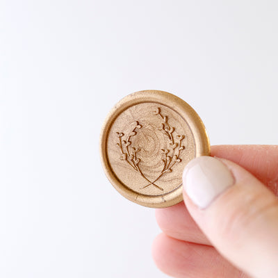 WREATH - SELF-ADHESIVE WAX SEALS