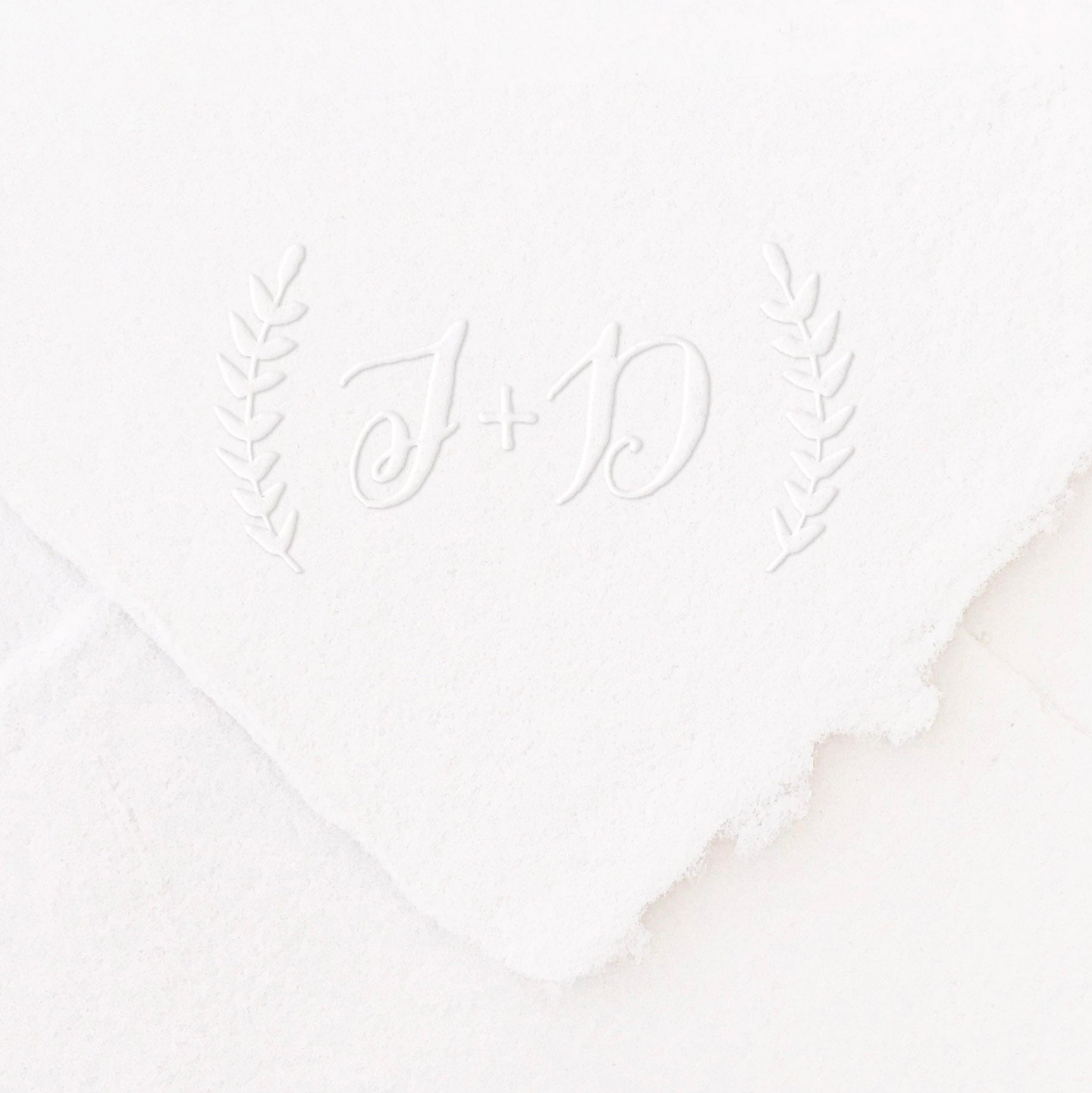 BOTANICAL SCRIPT MONOGRAM EMBOSSER - HAYLEY – Heirloom Seals