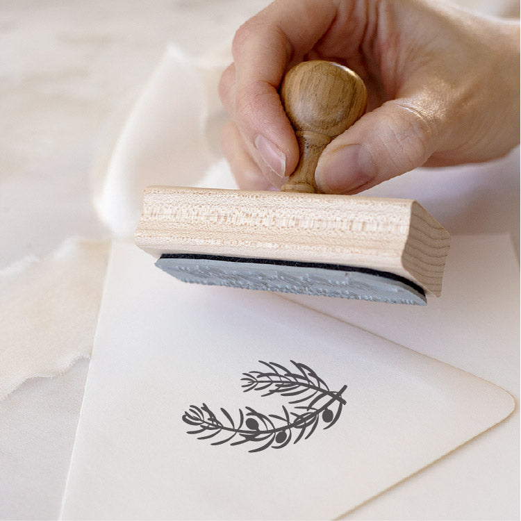 Juniper Berry Rubber Stamp Embellishment for Fine Art Wedding Invitations | Heirloom Seals