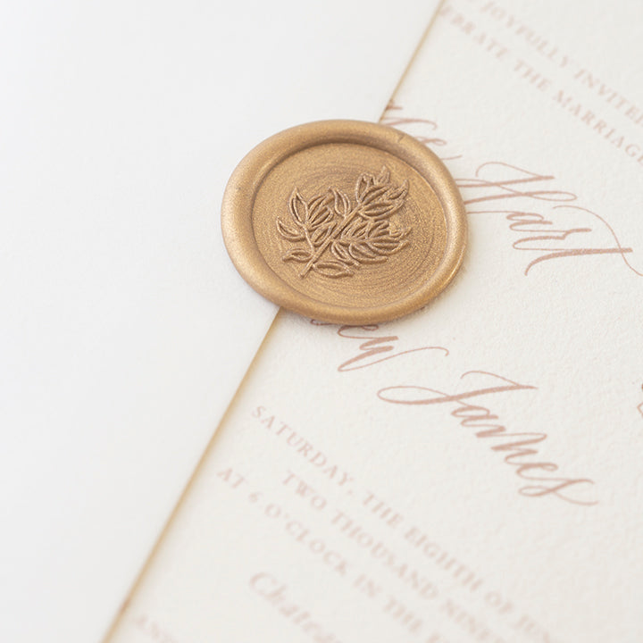 MAGNOLIA LEAF - SELF-ADHESIVE WAX SEALS