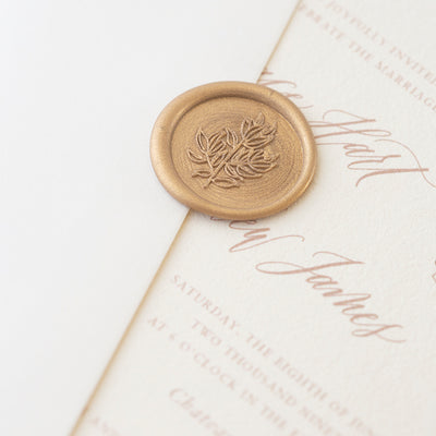 MAGNOLIA LEAF - SELF-ADHESIVE WAX SEALS