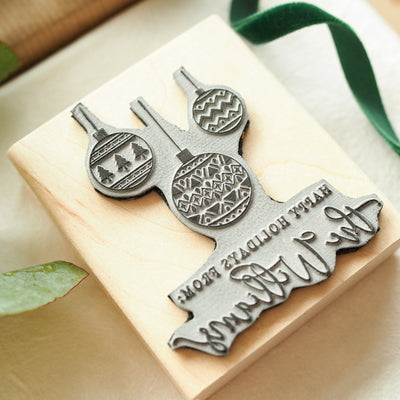 BAUBLES RUBBER STAMP | 'BELIEVE' CHRISTMAS COLLECTION | HEIRLOOM SEALS