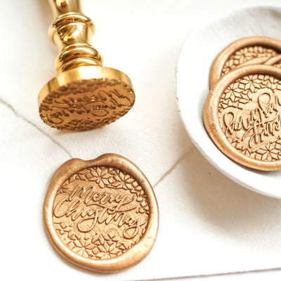 Merry Christmas Bauble Wax Seals |  Believe Christmas Collection | Heirloom Seals