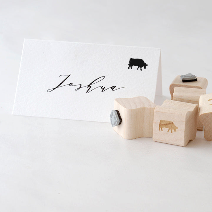 Meal Choice Mini Rubber Stamps for Menu Place Cards | Heirloom Seals