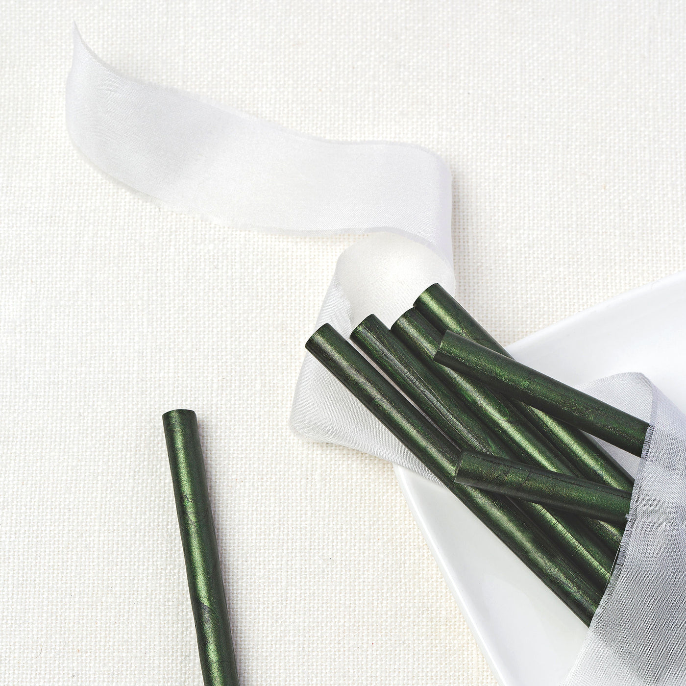 'Moss' - Green Glue Gun Sealing Wax Sticks - Single Stick