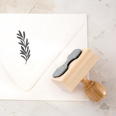 Olive Branch Rubber Stamp for Fine Art Wedding Invitations | Heirloom Seals