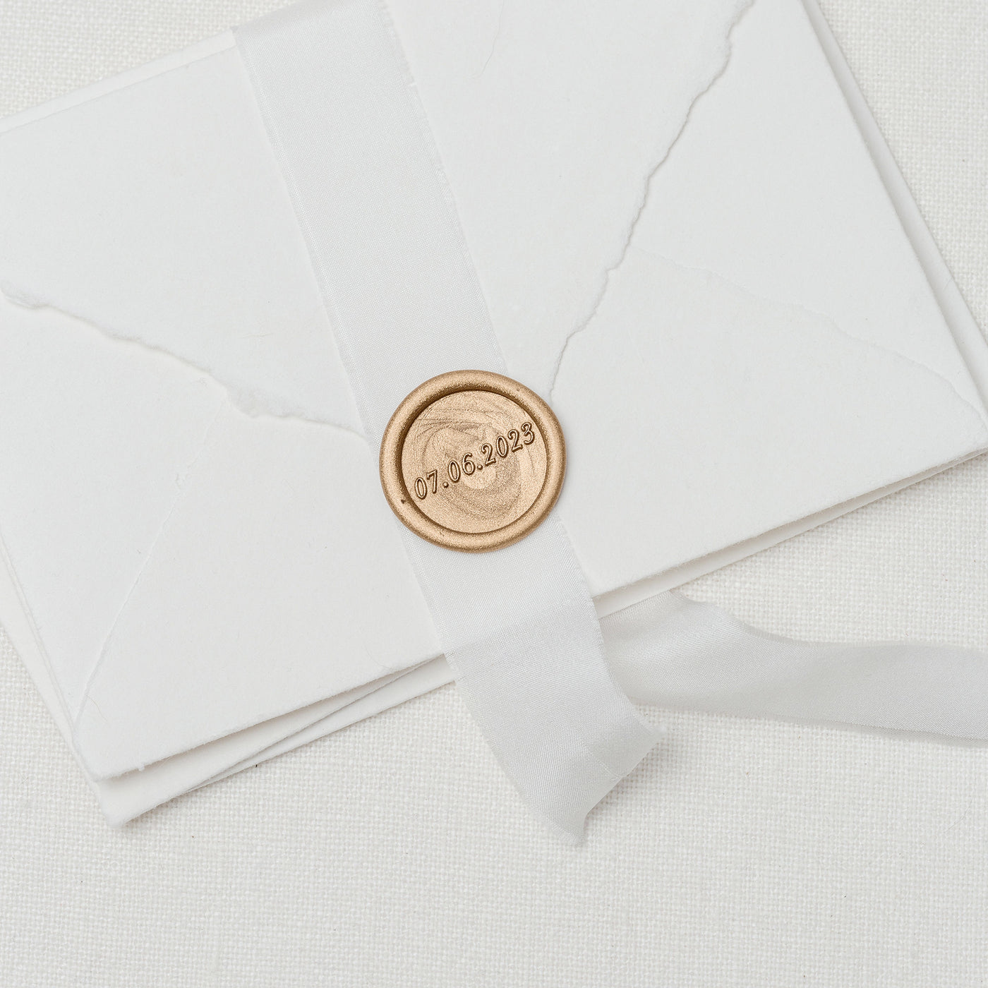 Save The Date Gold Self-Adhesive Wax Seals Worth The Wait Wedding Collection | Heirloom Seals