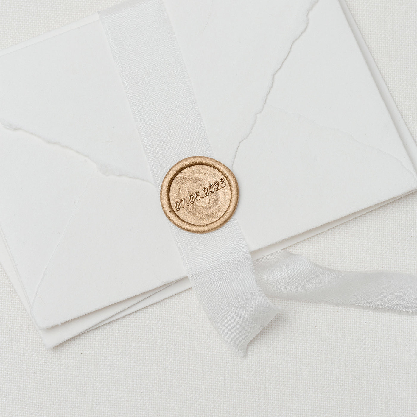 SAVE THE DATE SCRIPT WAX SEAL STAMP - WORTH THE WAIT