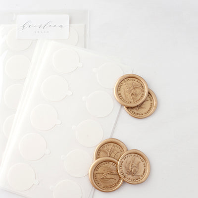 25mm peel and seal backing stickers for wax seals
