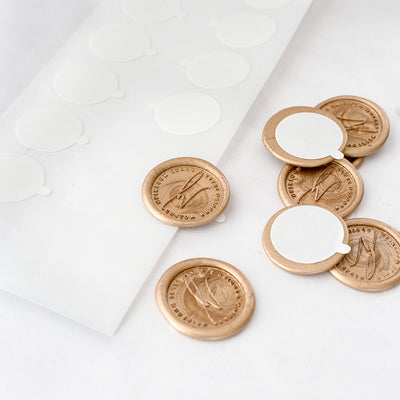 Adhesive Backing Stickers - for use with Wax Seals