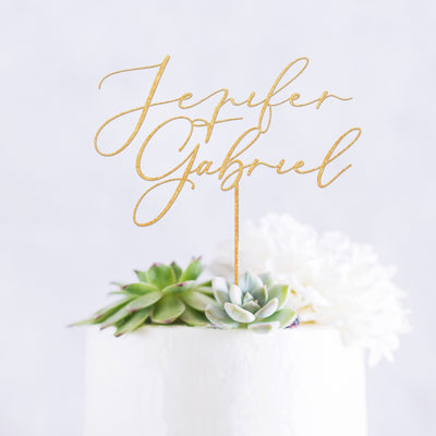 Classic Wedding Cake Topper - HM03