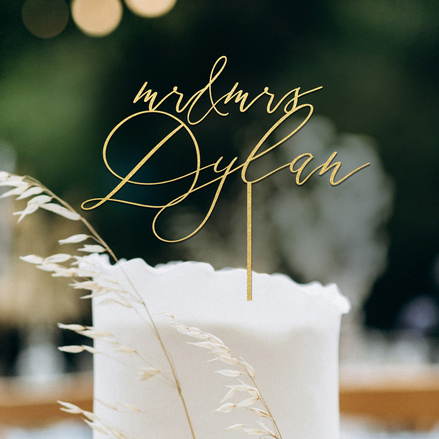 Classic Wedding Cake Topper - HM03