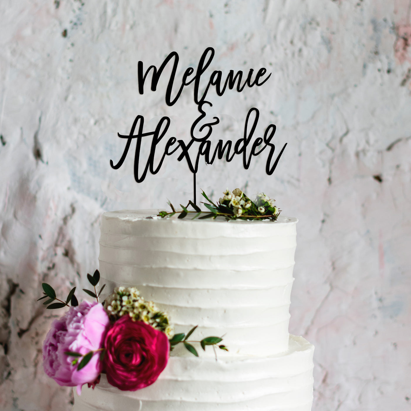 Boho Wedding Cake Topper - HM04