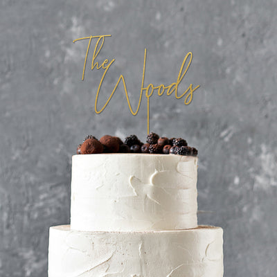 Custom Wedding Cake Topper - HM10