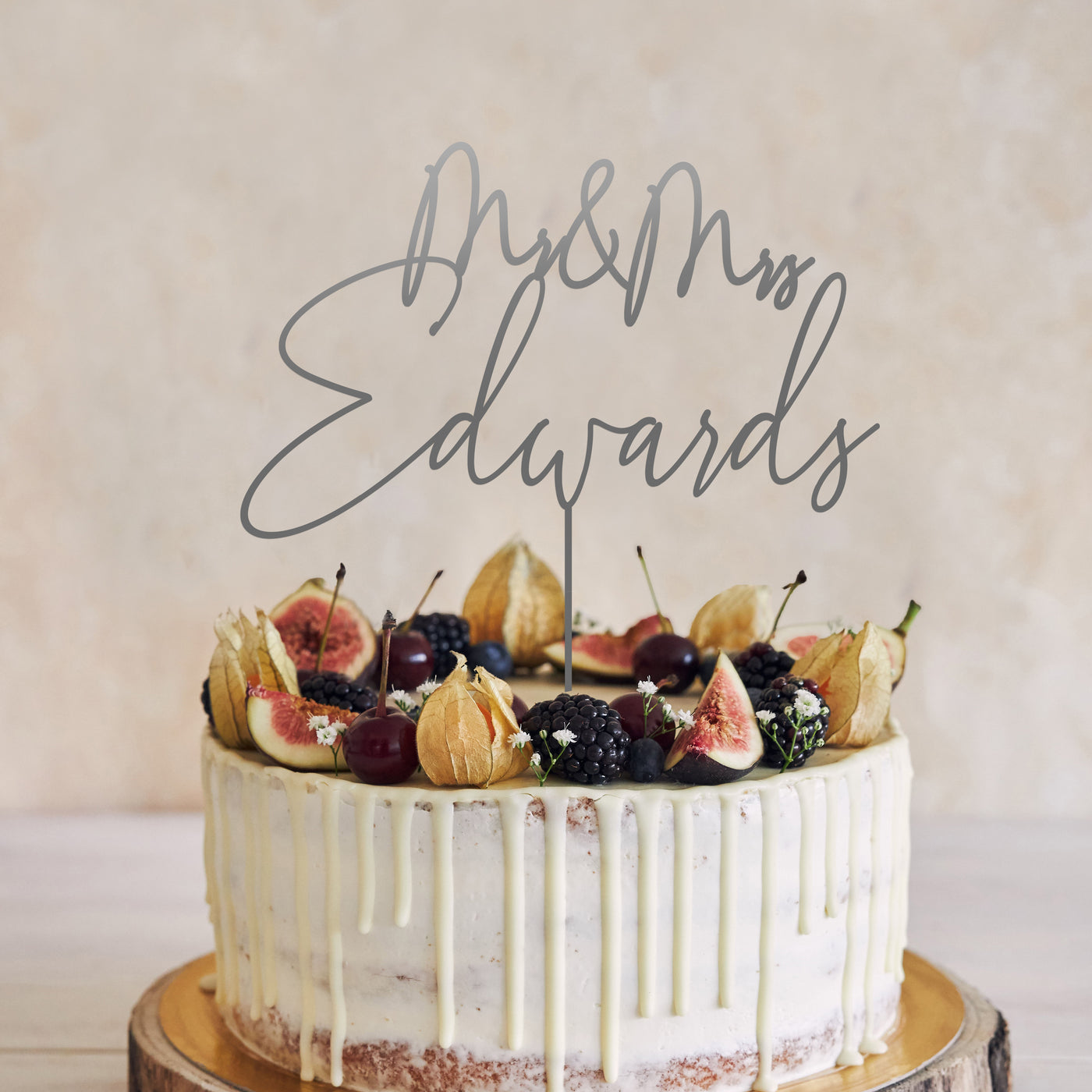 Custom Wedding Cake Topper - HM10