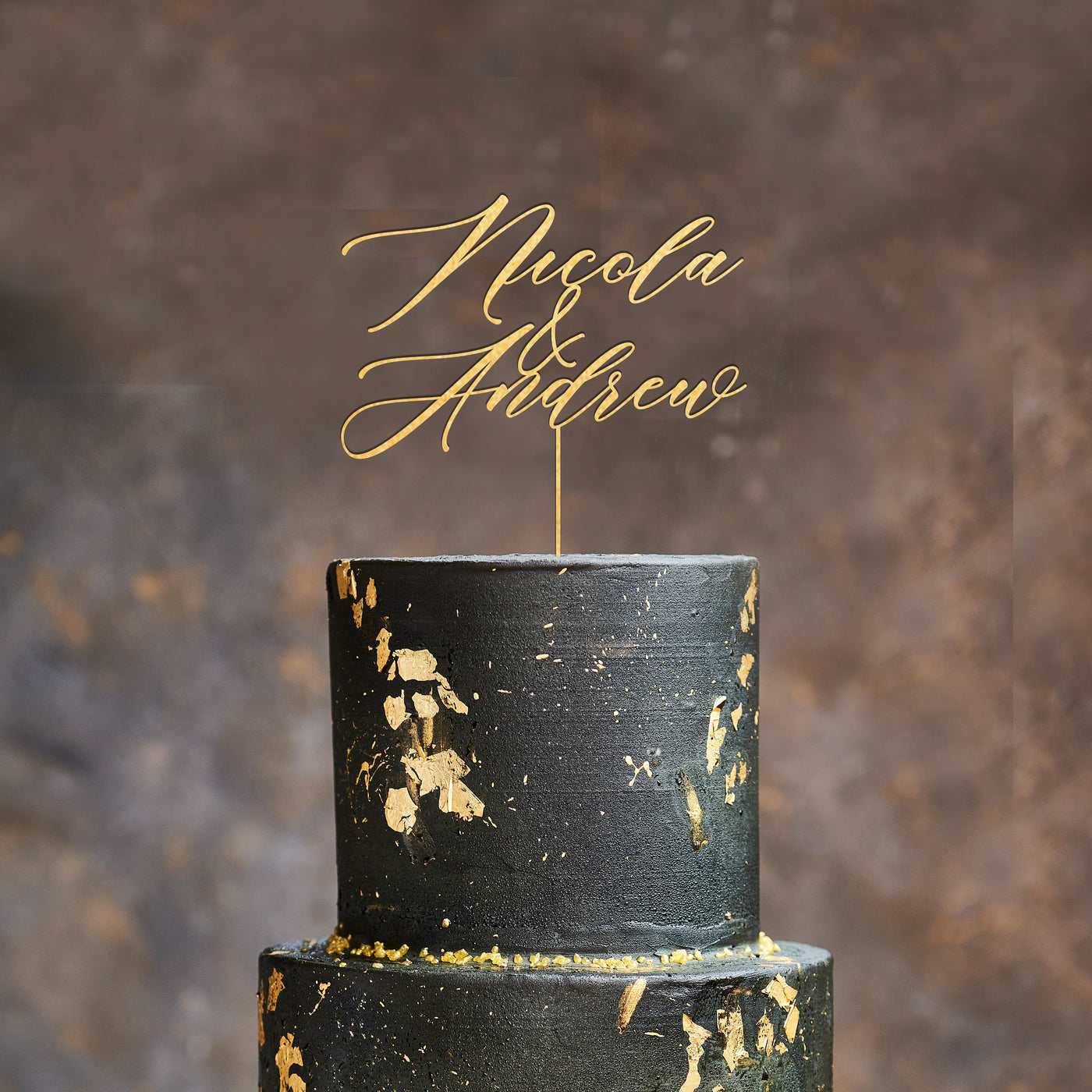 Calligraphy Wedding Cake Topper - HM12