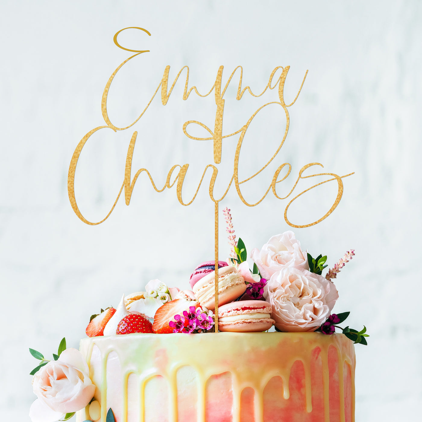 Customised Wedding Cake Topper - HM13