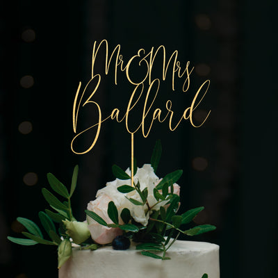 Romantic Wedding Cake Topper - HM14