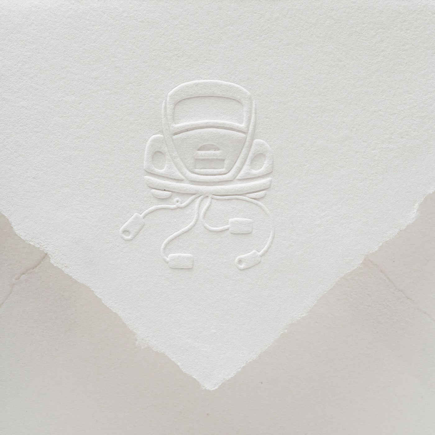 Wedding Car Embosser On Grey Wedding Invitation Envelope For Fine Art Wedding Invitations | Worth The Wait Wedding Collection | Heirloom Seals