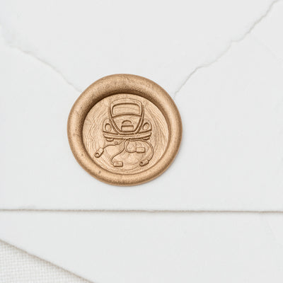 Wedding Car Gold Self-Adhesive Wax Seal Embellishments | Worth The Wait Wedding Collection | Heirloom Seals