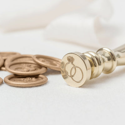 WEDDING RINGS WAX SEAL STAMP - WORTH THE WAIT