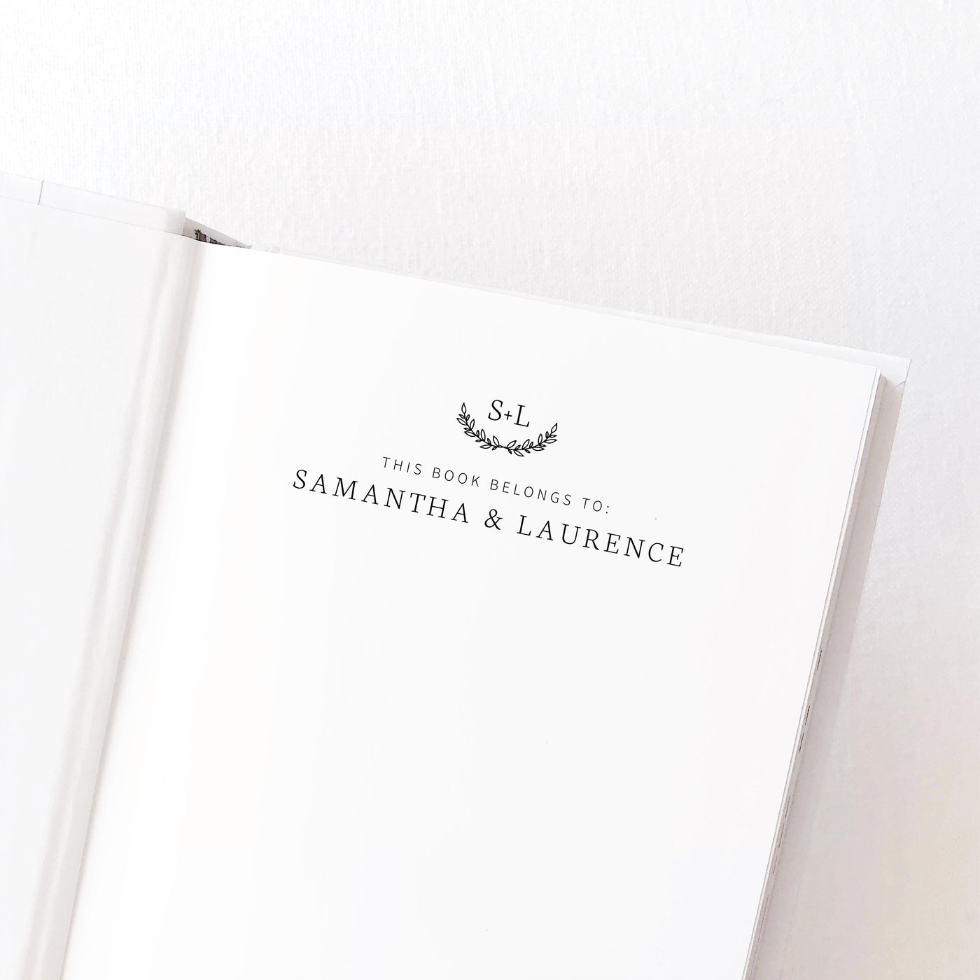 Willow Classic Rustic Botanical Library Book Rubber Stamp | Custom Couple & Family House Warming Gift of Ex Libre Stamper Embellishment for Brand Packaging | Heirloom Seals
