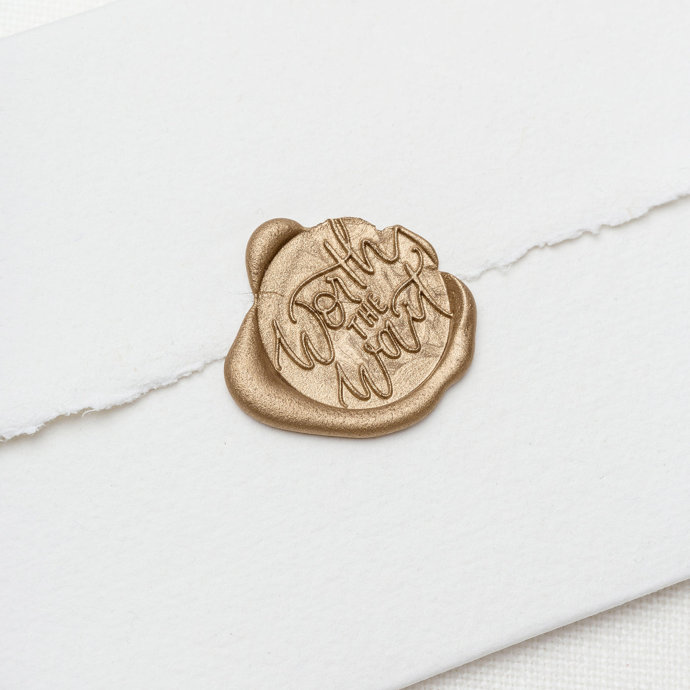 CALLIGRAPHY SCRIPT WAX SEAL STAMP - WORTH THE WAIT