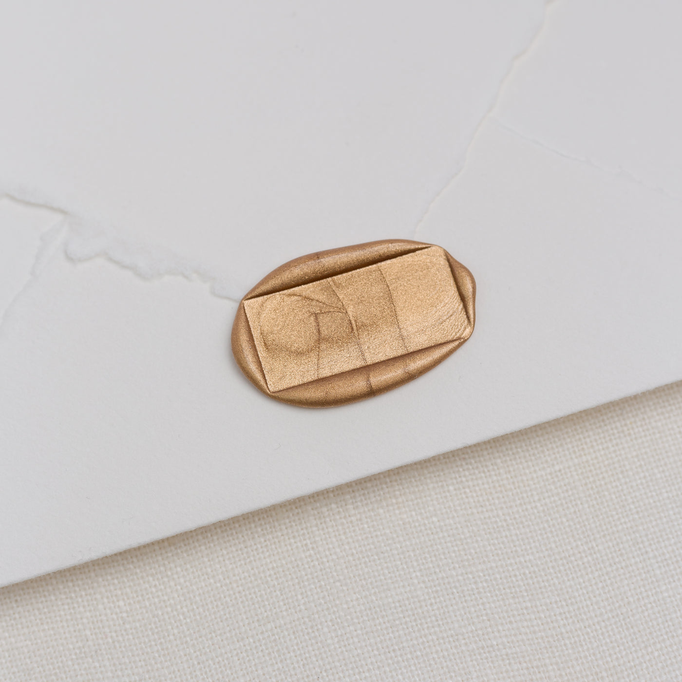 Custom Gold Rectangle Wax Seals  | Heirloom Seals