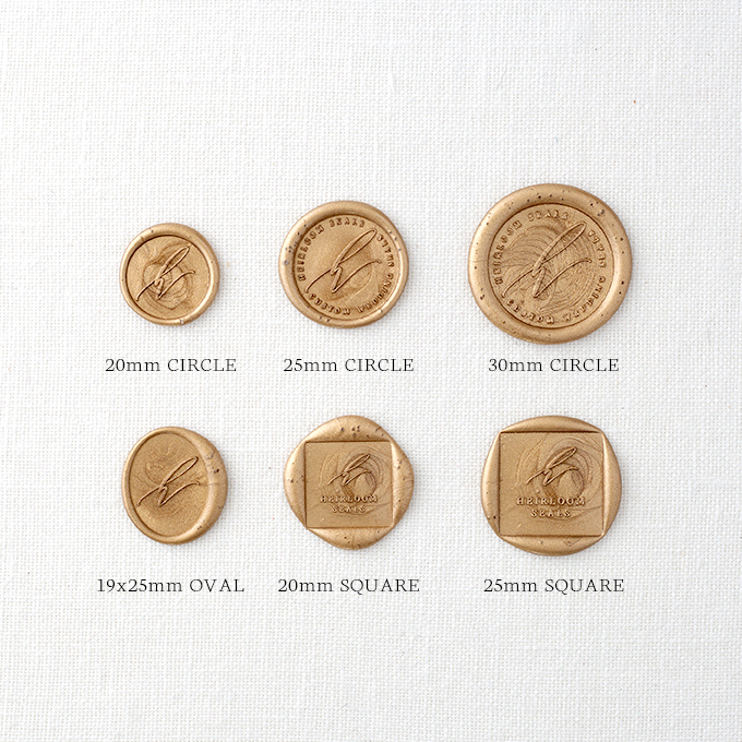 CHERRY BLOSSOM MONOGRAM SELF-ADHESIVE WAX SEALS - ICHIKA