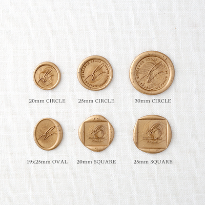 BEAUTIFUL SCRIPT MONOGRAM SELF-ADHESIVE WAX SEALS - JULIETTE